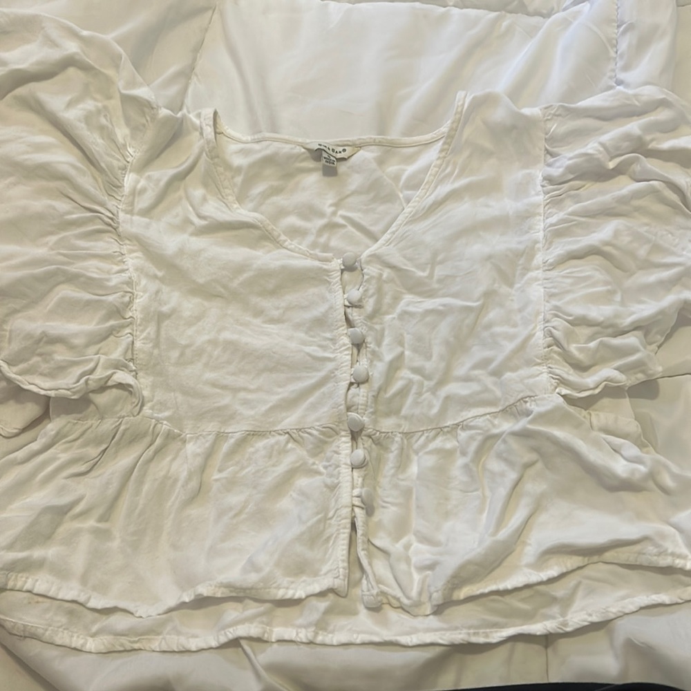 white babytee blouse